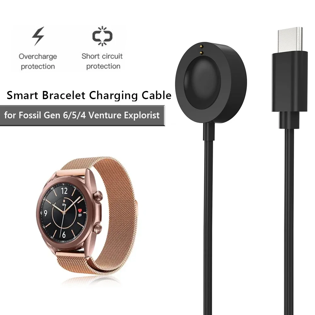 Fossil Watches Smartwatch Gen 5 - قاعدة شحن مغناطيسية سريعة الشحن USB