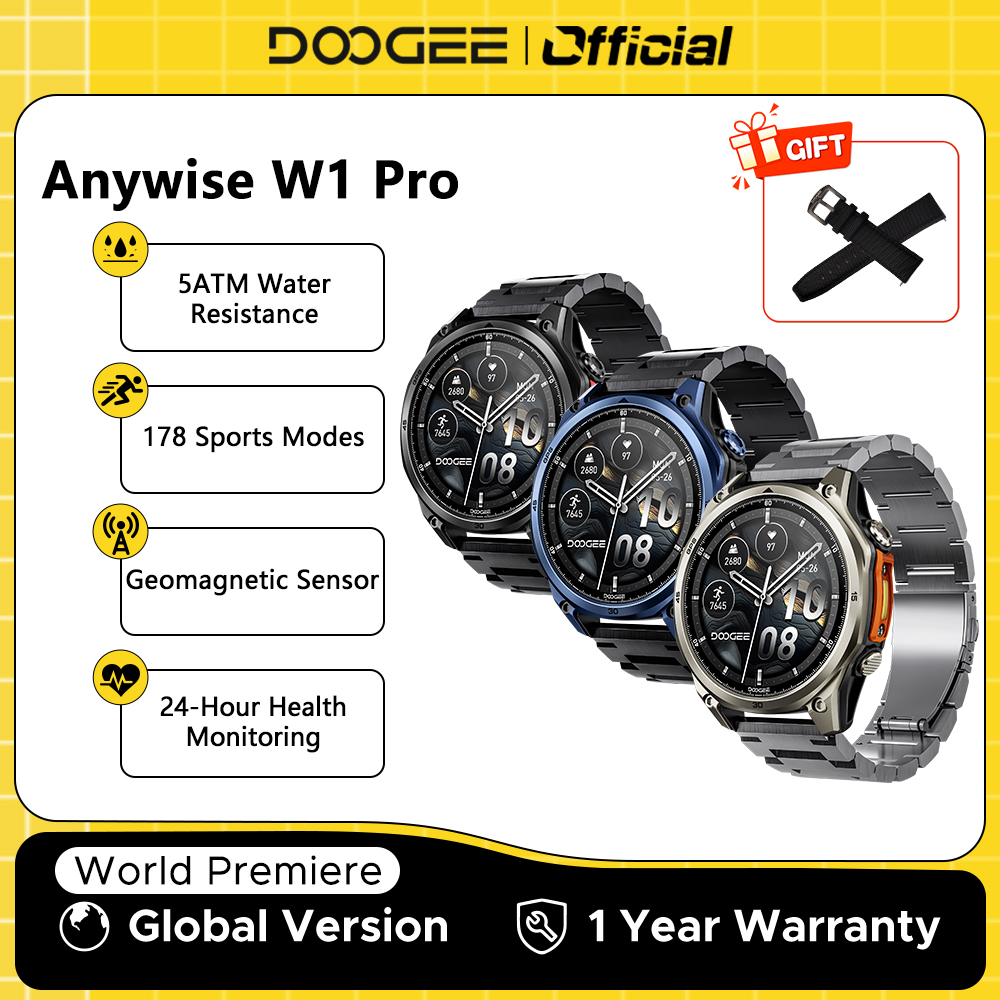 Smartwatch Health Watches - DOOGEE ANYWISE W1 PRO Smartwatch 1.43