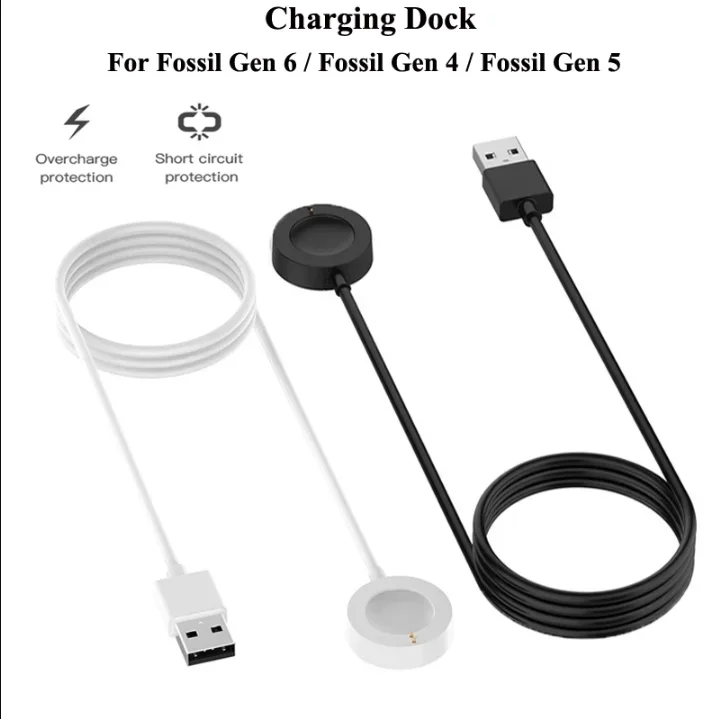 Fossil Watches Smartwatch Gen 5 - قاعدة شحن مغناطيسية سريعة USB لساعات