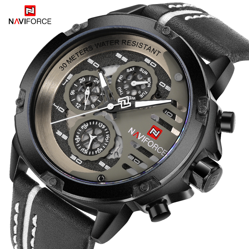 ساعة NAVIFORCE الرياضية العسكر - مراجعة Smartwatch Military Watches For Men وسعره