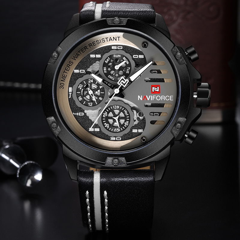 ساعة NAVIFORCE الرياضية العسكر - مراجعة Smartwatch Military Watches For Men وسعره