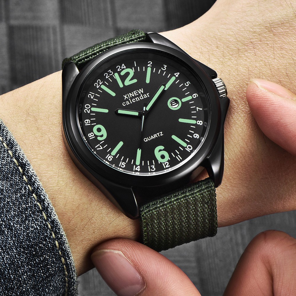 ساعة كوارتز عسكرية للرجال قرص  - مراجعة Smartwatch Military Watches For Men وسعره