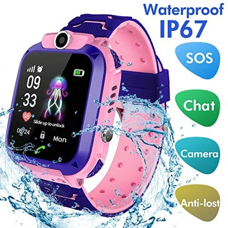 2G Kids ساعة ذكية SOS Call LBS - مراجعة Smartwatch Watches For Kid Girl وسعره