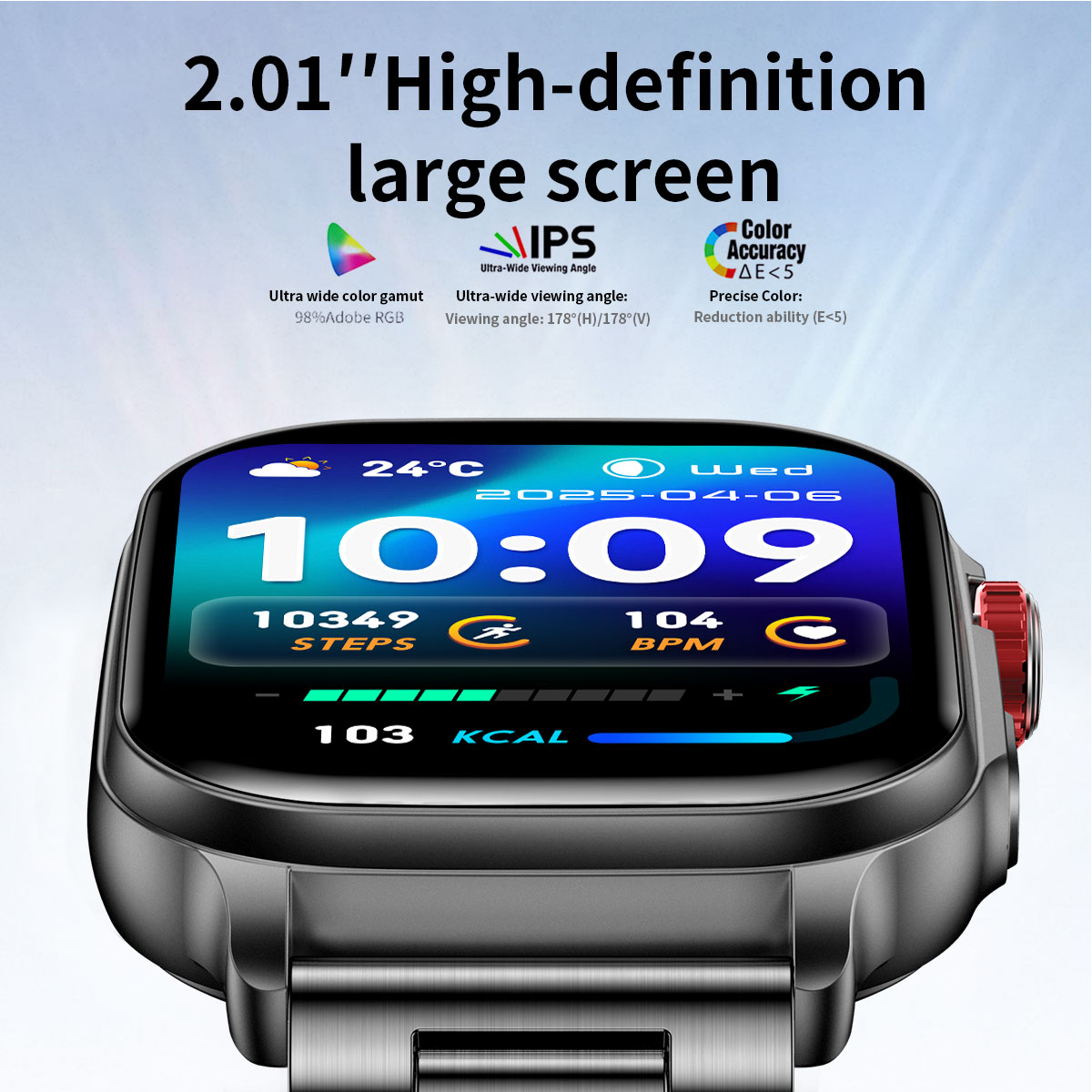 ساعة ذكية 2026 بشاشة 2.01 بوصة - مراجعة Smartwatch Watches With Bluetooth وسعره