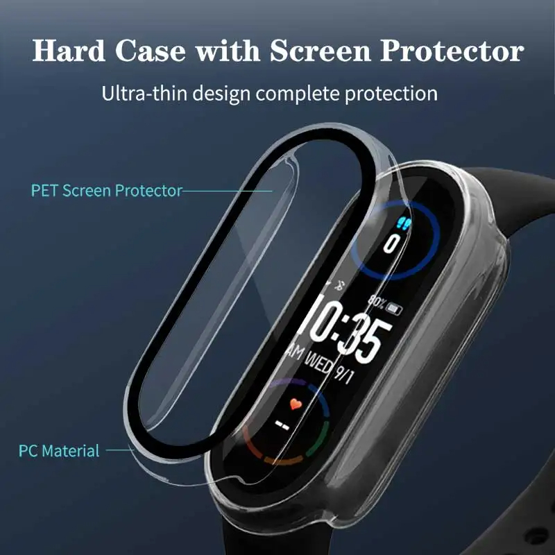 حافظة من الزجاج المقسى + PC له - مراجعة Smartwatch Watches Xiaomi وسعره