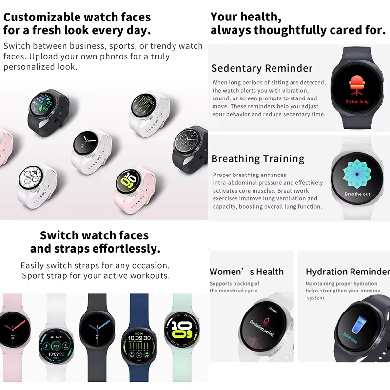 ساعة ذكية نسائية كلاسيكية جديد - مراجعة Smartwatch Watches With Bluetooth وسعره