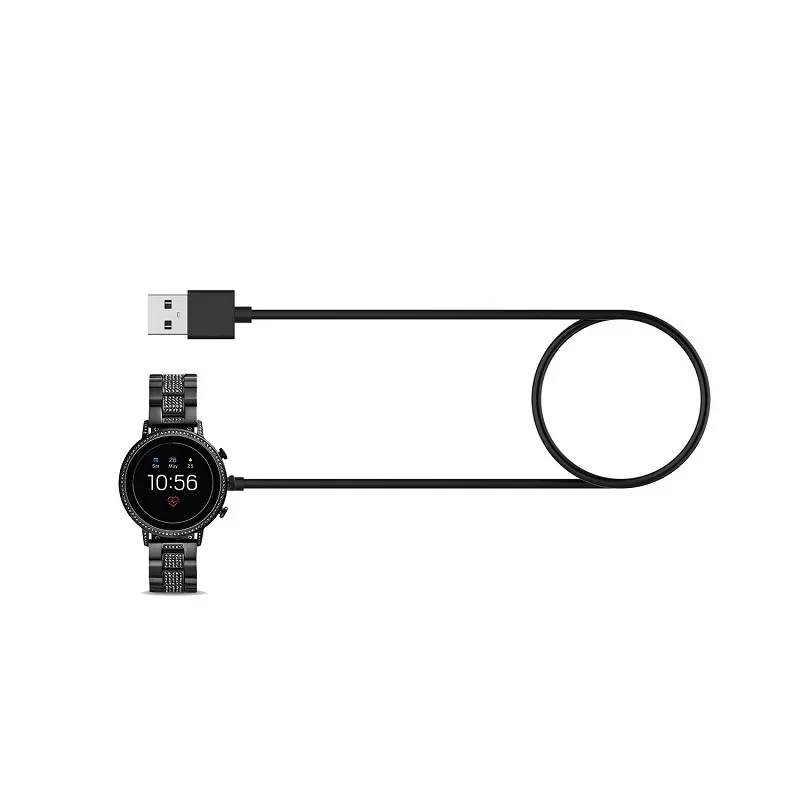قاعدة شحن مغناطيسية سريعة USB  - مراجعة Fossil Watches Smartwatch Gen 5 وسعره