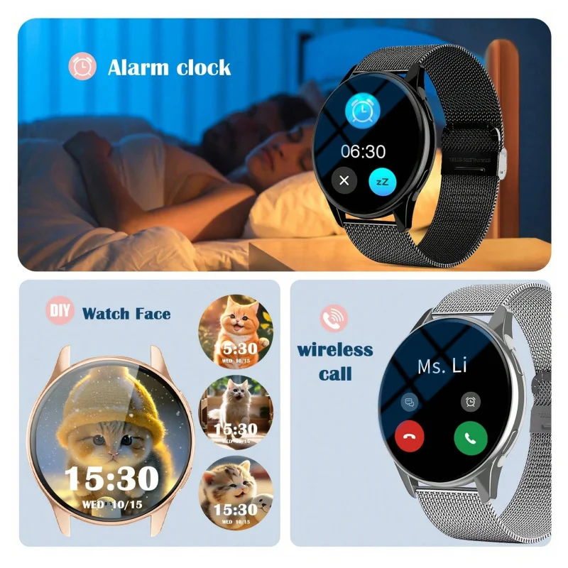 ساعة ذكية متعددة الوظائف مع مي - مراجعة Smartwatch Watches With Bluetooth وسعره
