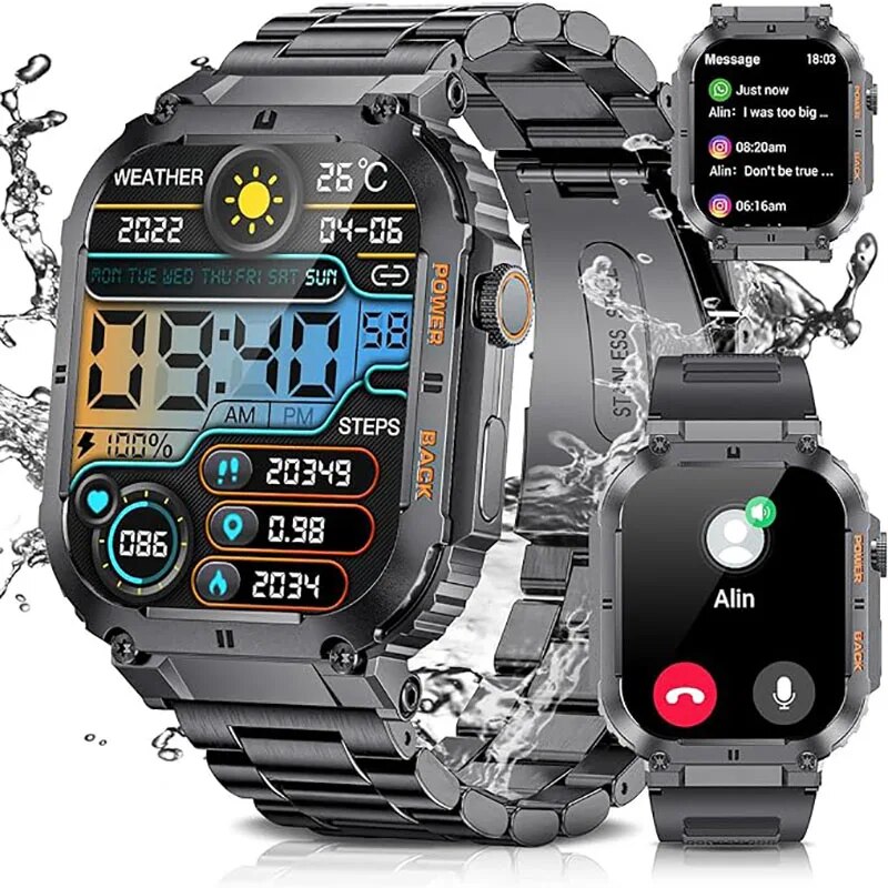 LIGE-ساعة ذكية للياقة البدنية  - مراجعة Smartwatch Watches With Bluetooth وسعره