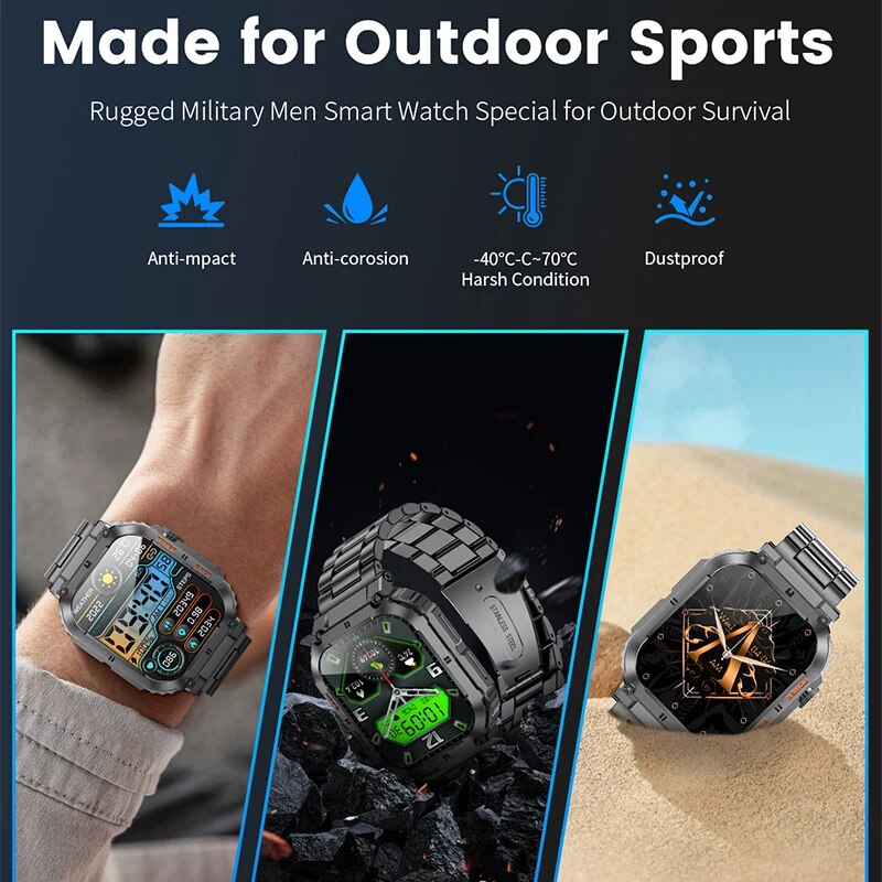 LIGE-ساعة ذكية للياقة البدنية  - مراجعة Smartwatch Watches With Bluetooth وسعره