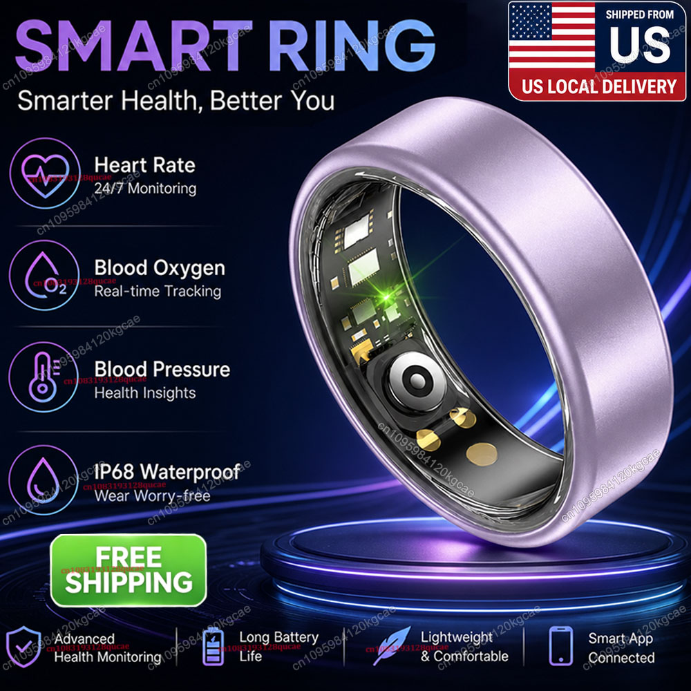 خاتم ذكي لتتبع معدل ضربات القل - مراجعة Smartwatch Sports Watches For Men وسعره