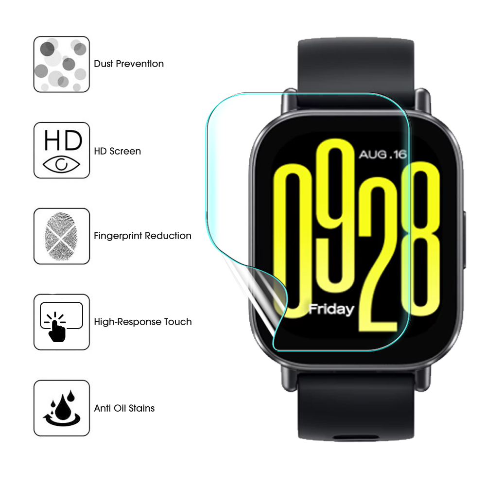 فيلم هيدروجيل لساعة Xiaomi Red - مراجعة Smartwatch Watches Xiaomi وسعره