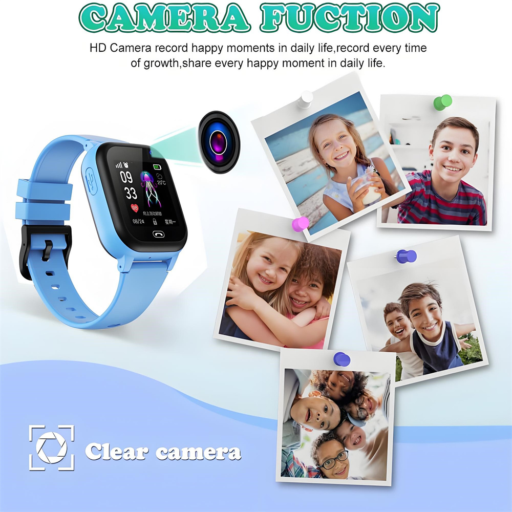 ساعة ذكية للأطفال مع نظام تحدي - مراجعة Smartwatch Watches Birthday Gift For Boys With Gps وسعره