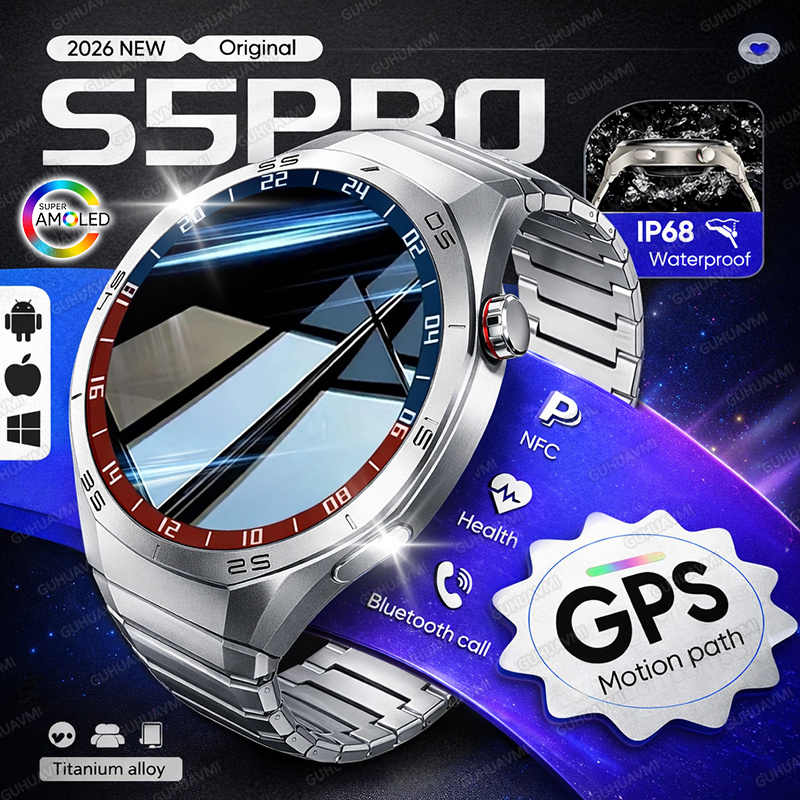 ساعة ذكية جديدة لعام 2026 مع ن - مراجعة Smartwatch Premium Watches For Men وسعره