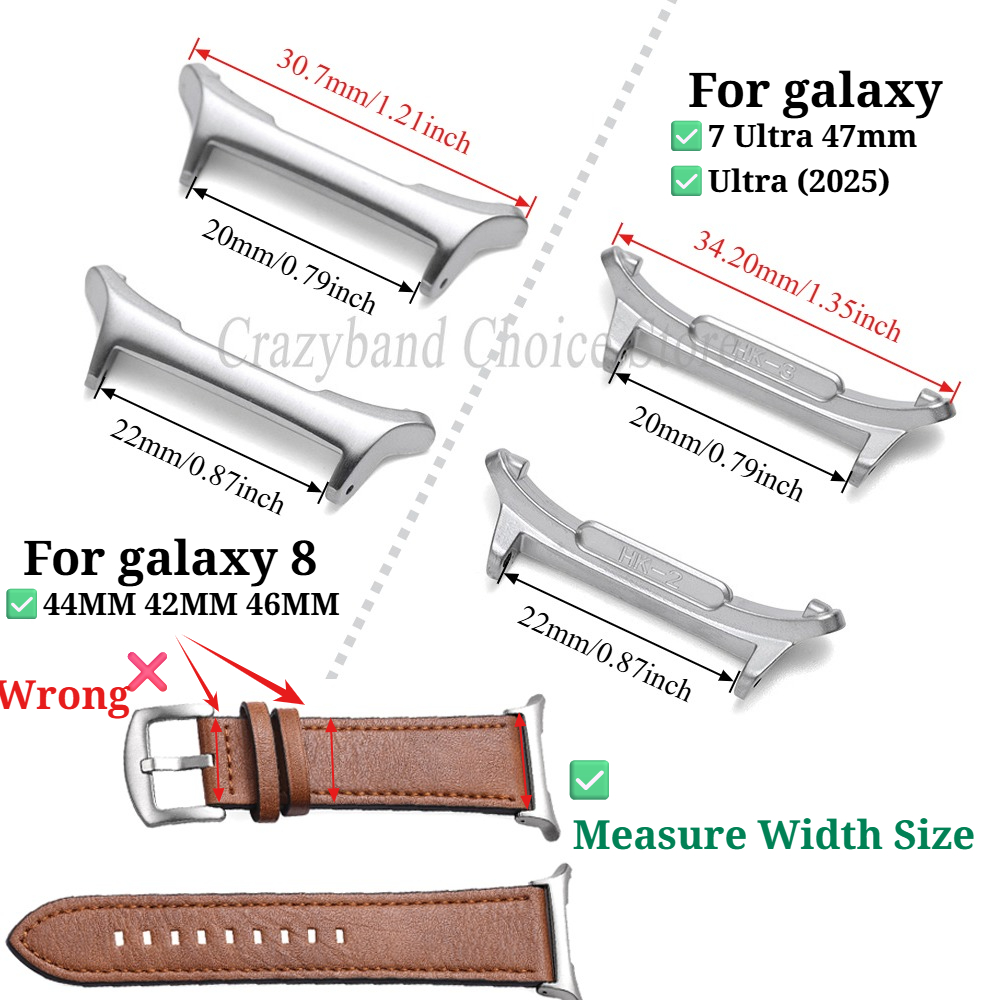 زوج من الموصلات المعدنية لساعة - مراجعة Replacement Watch Bracelet وسعره