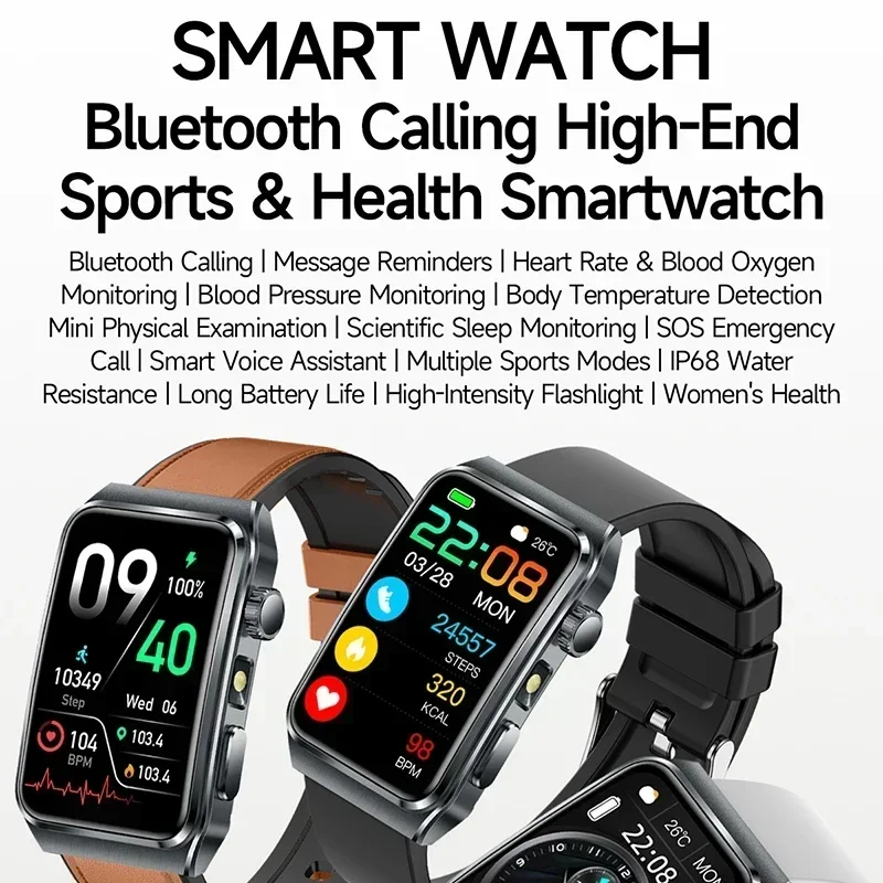 ساعة ذكية جديدة 2026 لتحليل ال - مراجعة Smartwatch Health Watches وسعره