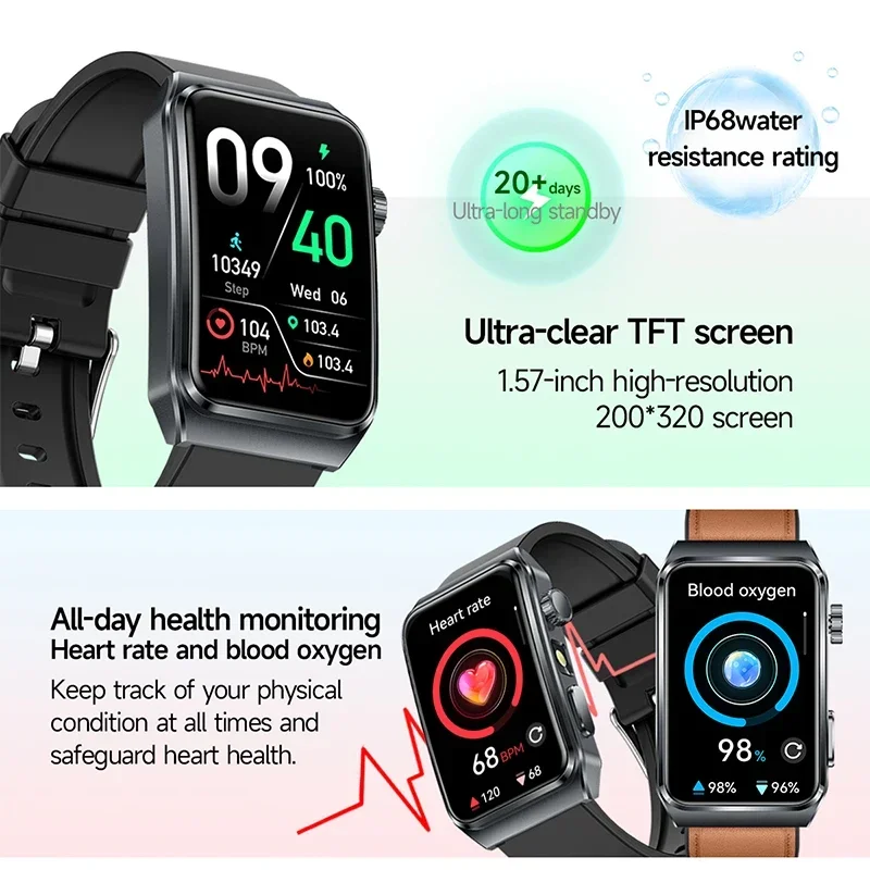 ساعة ذكية جديدة 2026 لتحليل ال - مراجعة Smartwatch Health Watches وسعره